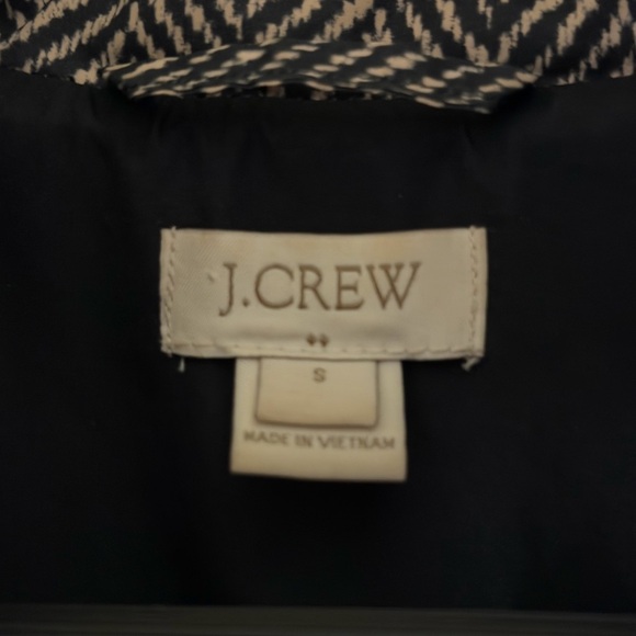 J. Crew Black and Cream Quilted Vest - Picture 3 of 4